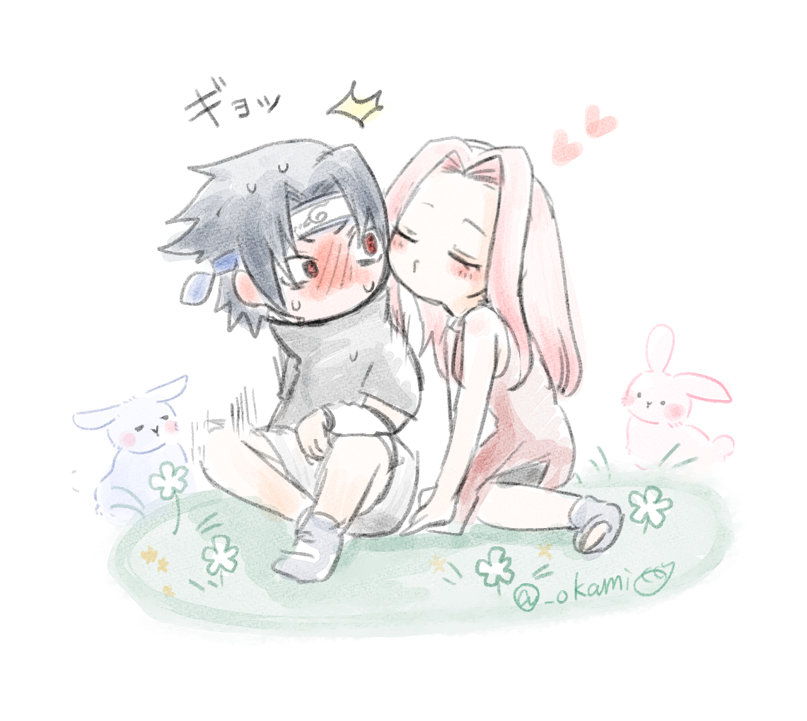 _okami's tweet photo. kiss🐇
#サスサク https://t.co/voLJgku4we