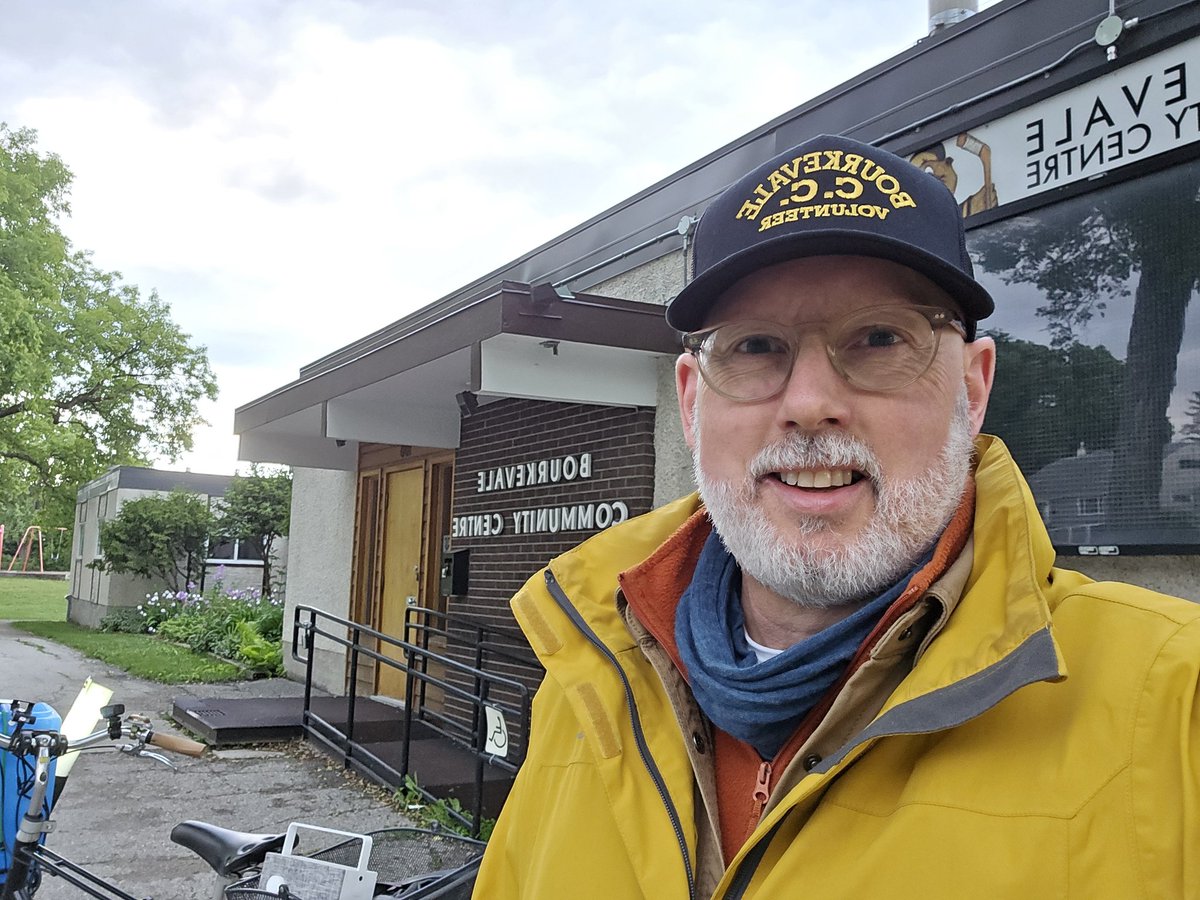 It's an early morning set up <a href="/Bourkevale/">Bourkevale Community Centre</a> to support <a href="/BikeWinnipeg/">Bike Winnipeg</a> and bike to work day! It's time for coffee and commuters!