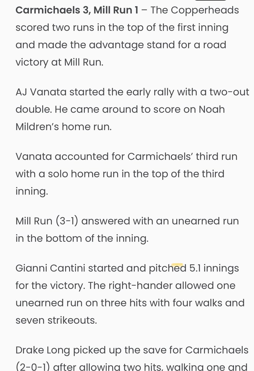 vanata5's tweet photo. @ToppersBaseball @WestLibertyU 💣💣Noah Mildren and @avanata2 https://t.co/tM5jcil3t7