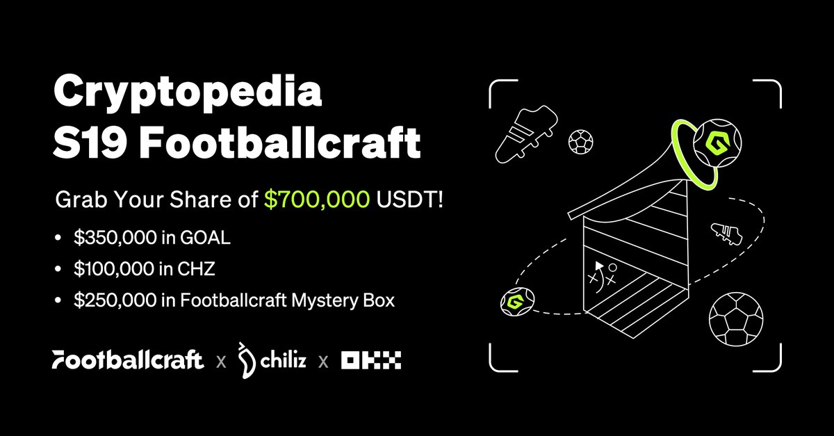 TopGoal_NFT's tweet photo. Launching @FootballcraftFC Football Fever with @Chiliz x @okxweb3 cryptopedia ⚽️🔥

🏆 Cheer For Your Team!
🚀 Grab your share of $700,000 USDT
⏳ Time: June 6 - July 15

Join the hunt: https://t.co/yuMkgOl5BS https://t.co/sa2mkAXvNP