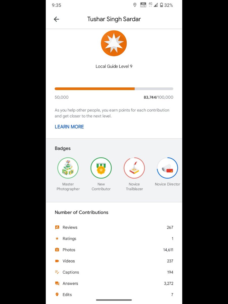 SardarTushar's tweet image. #Google 🌍
#Google_local_guide 🧭
1.5 Million+
🥰🥰🥰🥰