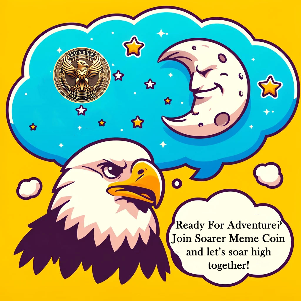 Soarer_meme's tweet photo. Ready or Not, Soon we'll soar! 🦅🦅🚀🚀
#Soarer #Soar #CryptoCommunity #ToTheMoon #Crypto #meme #nft #blockchain #cryptocurrency https://t.co/ft0qUke1aA