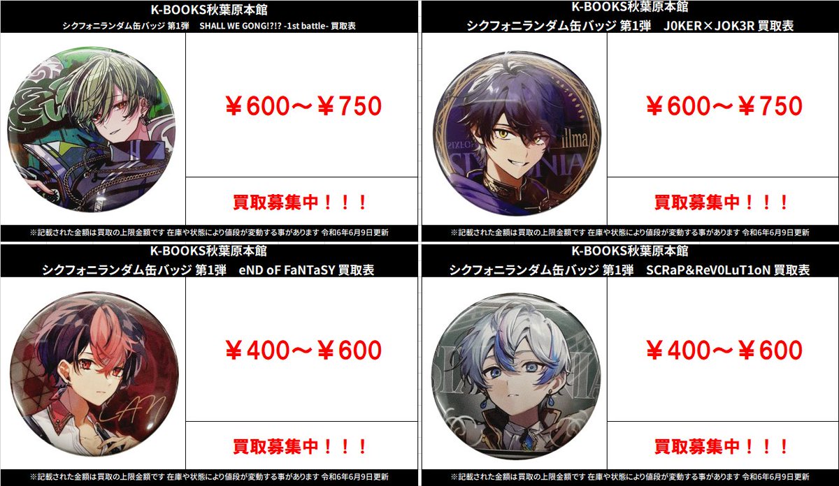 買取情報】 シクフォニ #買取akbkbシクフォニ ランダム缶バッジ 第1弾