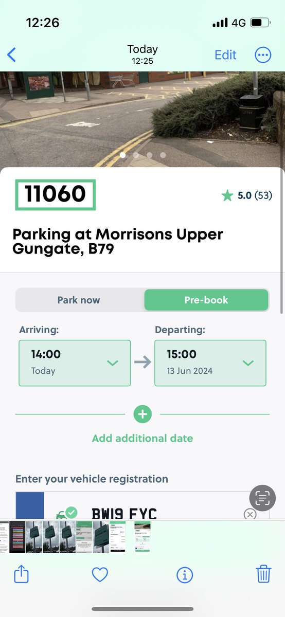Georgina_Ladd's tweet photo. @ypsuk it says spaces but STILL won’t let me park. Worst app ever. https://t.co/6U0vCU7eGU
