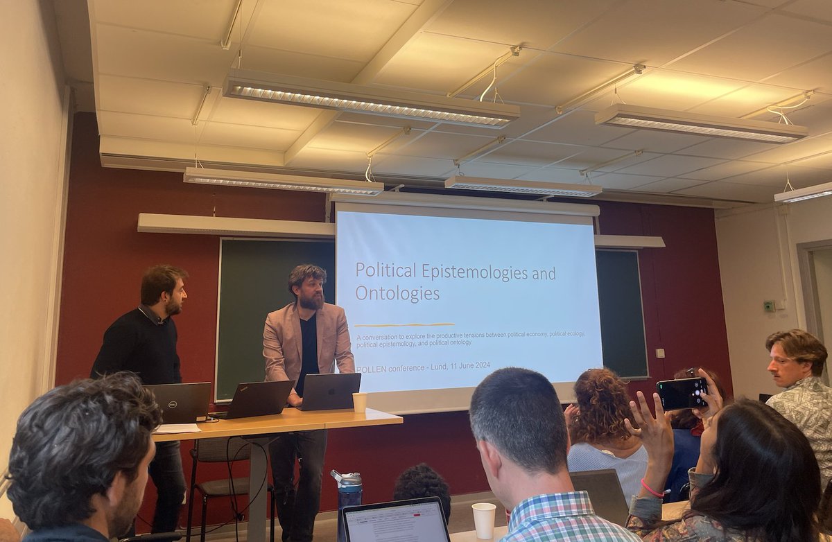 ARessioreC's tweet photo. The Panel Political Epistemologies and Ontologies at #POLLEN2024 at #Lund started! @DavidLudwigWUR &amp; @FabioGatti86, congratulations on organizing such a successful session! The room is full! @PolEcoNet https://t.co/aRDqk026y3