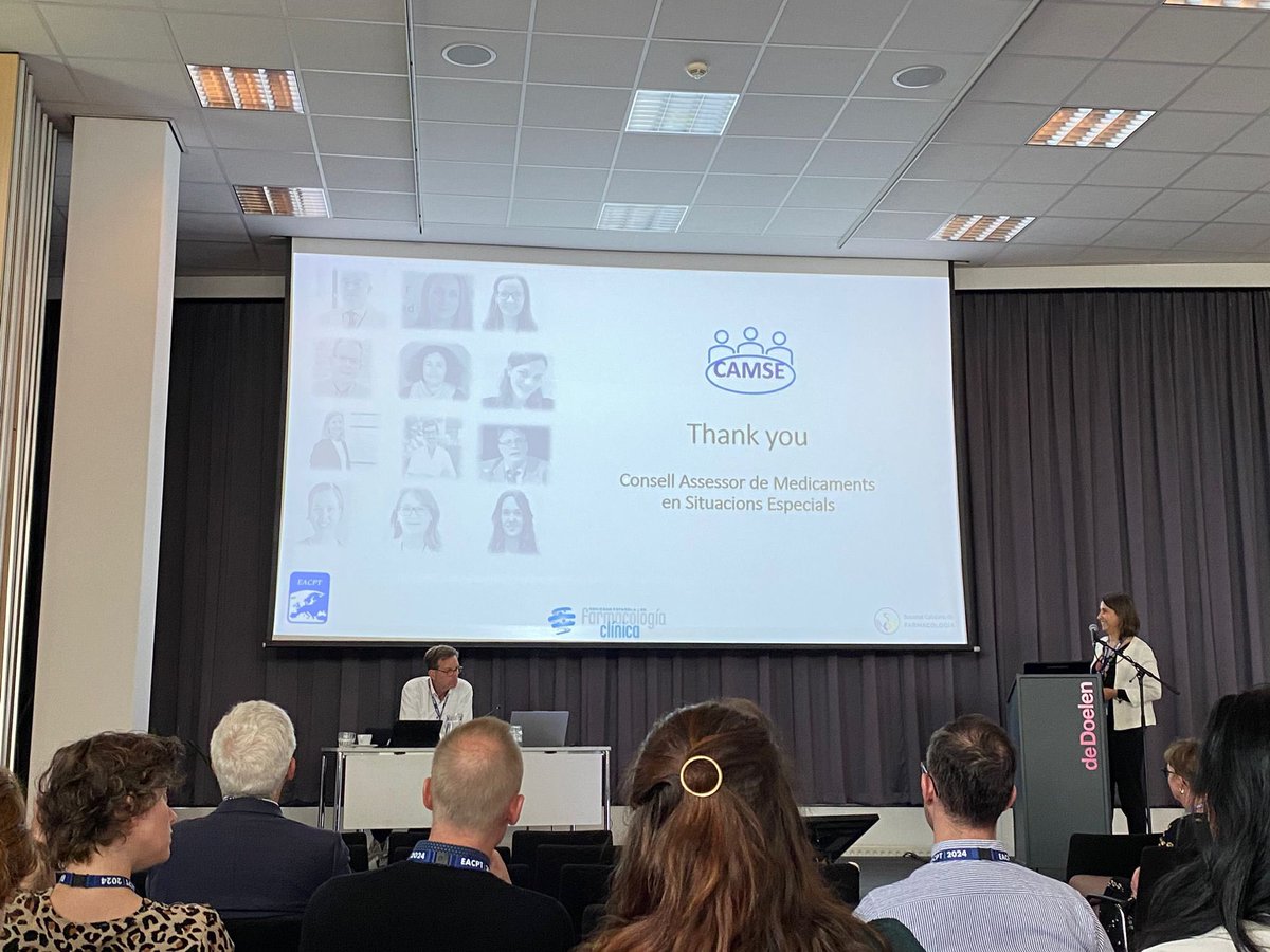 Caridad Pontes (@cpontesg) on Twitter photo Today our 3r #eacpt2024 oral communication, on implementation of MCDA to support decission making for medications in special situations. Thanks team & CAMSE, <a href="/clinicalrules/">Hugo van der Kuy</a> for cochair and moderation, & <a href="/montse_gasol/">Montse Gasol</a>
<a href="/EACPT/">EACPT</a> <a href="/santpau/">Paut</a> <a href="/UABBarcelona/">Universitat Autònoma de Barcelona</a> <a href="/societat_de/">Societat Catalana de Farmacologia</a> <a href="/DS3cat/">DS3</a> Today our 3r #eacpt2024 oral communication, on implementation of MCDA to support decission making for medications in special situations. Thanks team & CAMSE, <a href="/clinicalrules/">Hugo van der Kuy</a> for cochair and moderation, & <a href="/montse_gasol/">Montse Gasol</a>
<a href="/EACPT/">EACPT</a> <a href="/santpau/">Paut</a> <a href="/UABBarcelona/">Universitat Autònoma de Barcelona</a> <a href="/societat_de/">Societat Catalana de Farmacologia</a> <a href="/DS3cat/">DS3</a>