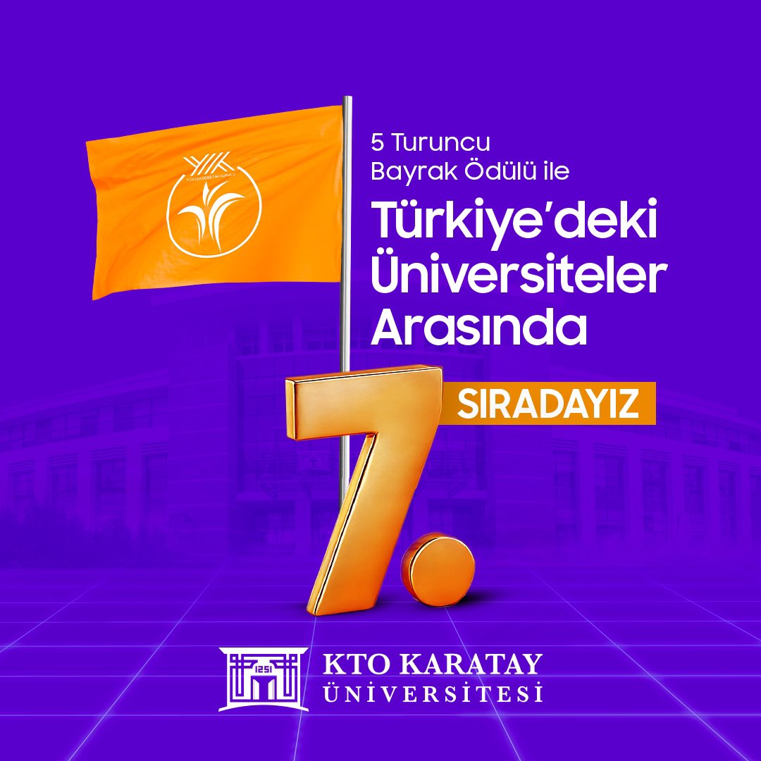 Yükseköğretim Kurulu (YÖK) tarafından açıklanan ❝2024 Engelsiz Üniversiteler Ödülleri Turuncu Bayrak Kategorisi❞nde üniversitemiz, 5 turuncu bayrak ödülü ile Türkiye'deki tüm üniversiteler arasında 7️⃣. sırada yer aldı. 👏🏻