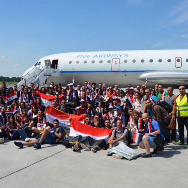 🇮🇶✈️🇪🇺 Promoviendo la paz, la cooperación y el entendimiento entre culturas.

ACK3 en una operación para llevar 300 iraquíes a una visita muy especial en Europa.
.
.
#Solidaridad #Iraq #Hope #Respeto #Unidad