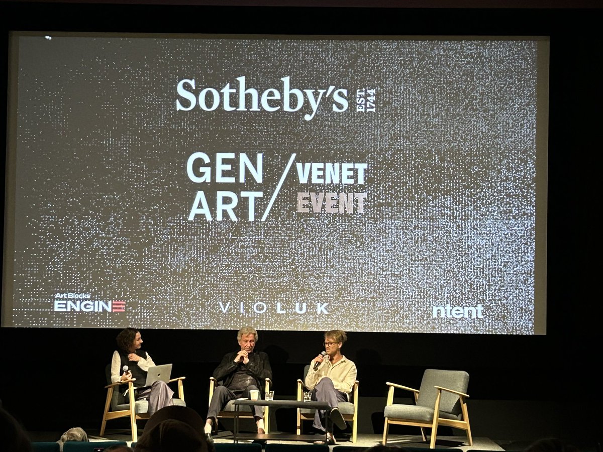 SNOWCASH (@snowcash432) on Twitter photo <a href="/Sothebysverse/">Sotheby's Metaverse</a> <a href="/artblocks_io/">Art Blocks</a> talk with <a href="/BernarVenetArt/">Bernar Venet</a> <a href="/violukprojects/">Viola Lukacs</a> and <a href="/dotjiwa/">jiwa 🔆</a> at <a href="/artmetaofficial/">ArtMeta</a> in Basel <a href="/Sothebysverse/">Sotheby's Metaverse</a> <a href="/artblocks_io/">Art Blocks</a> talk with <a href="/BernarVenetArt/">Bernar Venet</a> <a href="/violukprojects/">Viola Lukacs</a> and <a href="/dotjiwa/">jiwa 🔆</a> at <a href="/artmetaofficial/">ArtMeta</a> in Basel