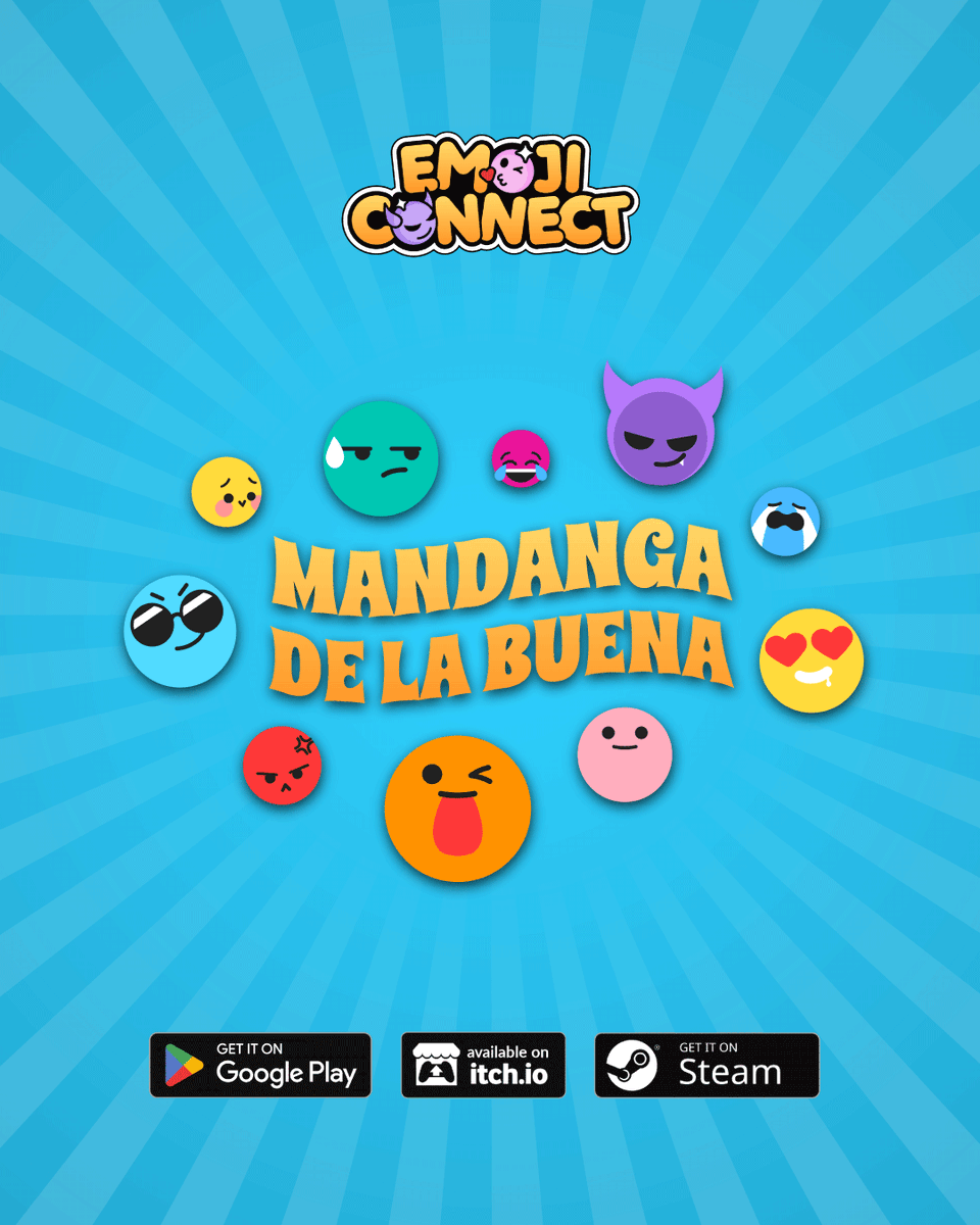 merlugames's tweet photo. Emoji Connect es  #mandangadelabuena 😉

Supera en ranking mundial y entra en el sorteo de una camiseta de Emoji 👇🏻

Puedes descargarlo en :

📲Android: https://t.co/pLAIhGCoot
💻Steam: https://t.co/wNrETAChLL
🎮https://t.co/g92UmkPI34 : https://t.co/KDFMs4tpqA https://t.co/wV6o7riQtD