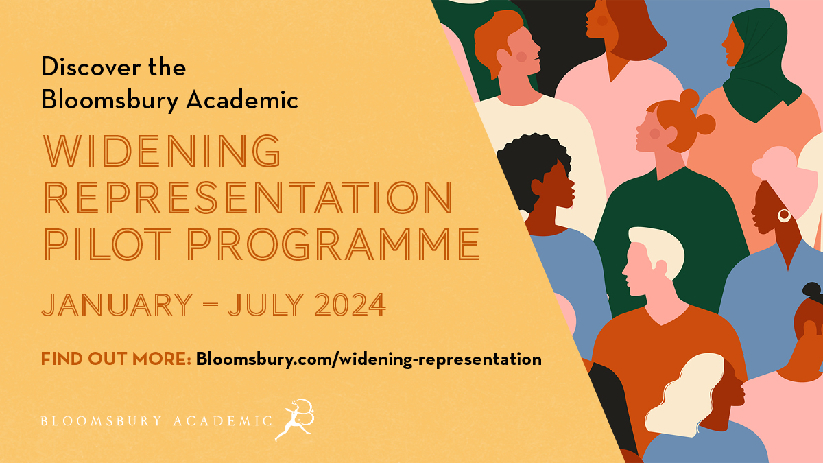 Have you discovered <a href="/BloomsburyAcad/">Bloomsbury Academic</a>'s Widening Representation Fund Pilot?

To make our publishing more inclusive &amp; equitable we're running a pilot programme to help with publishing costs for authors who may not otherwise be able to publish with us.

bit.ly/3w7tZPj