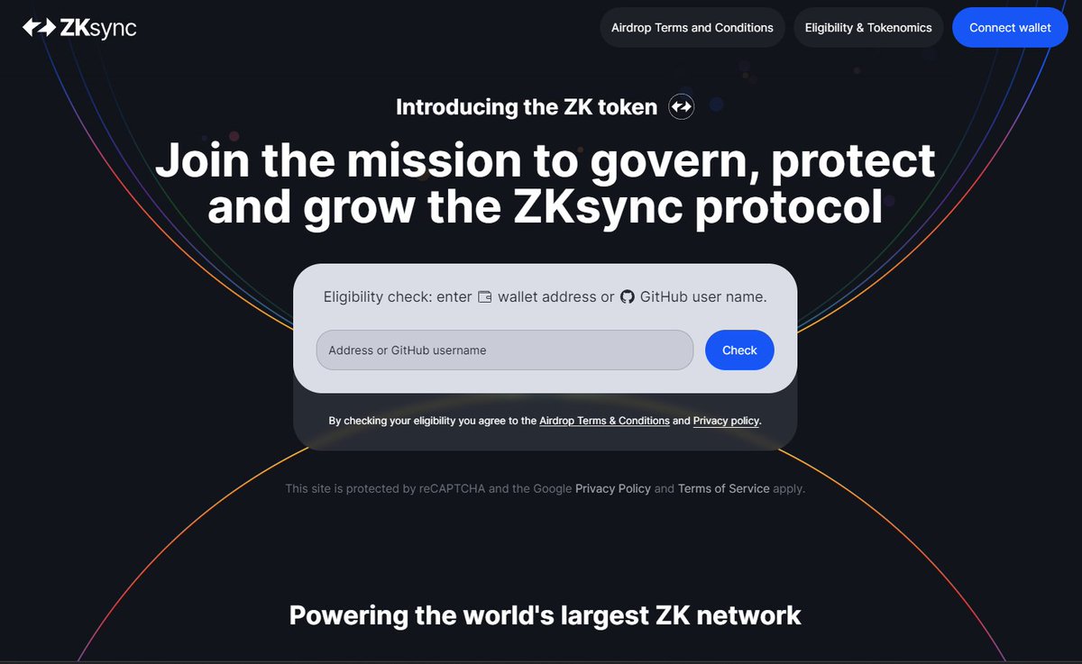 📢Announcement: zkSync Unveils Highly Anticipated $ZK Token Launch. 🚀

The zkSync airdrop checker is now live (from zkSync itself), and eligible users can claim their ZK tokens. 🚀

🔎 How to Check Your Eligibility:
1. Visit the claim.zknation.io
2. Connect your wallet.
3.