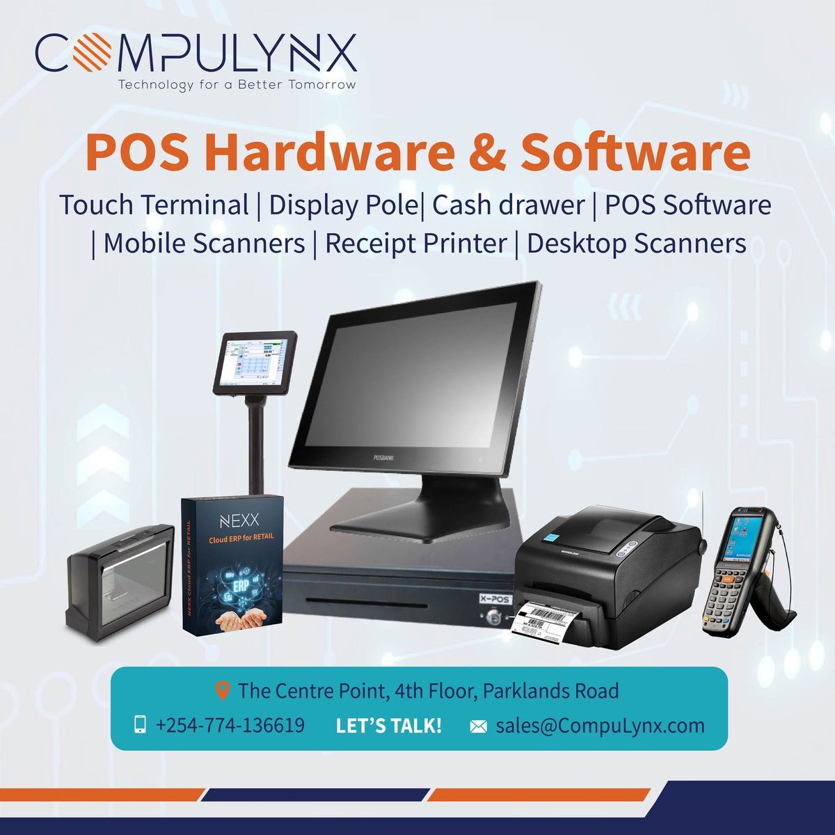 CompulynxLtd's tweet photo. Manage all your inventory/stocks and sales in one place within or away from the business through our efficient Hardware and Software solutions. Talk to us today!

#CompuLynx #TIMSdevices #NEXX #RetailERP #idcardprinter https://t.co/nWVT3vGSpg