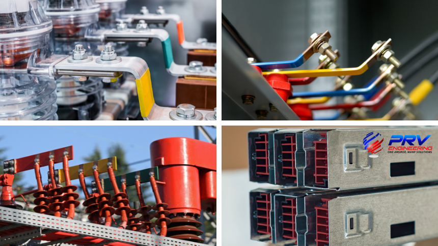 PRVEngineering's tweet photo. We understand your needs in terms of Busbars, Conductors, Copper Contacts and Connections and deliver when other companies can't. Find out why so many companies trust PRV's exemplary Busbar services - https://t.co/VW0aXyGw05  #busbars https://t.co/SWn5P2gcB1