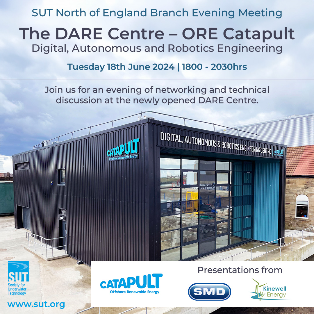 One week! Join us at Blyth's new £3m DARE Centre for networking &amp; technical talks on offshore renewable energy.
 
- Connecting Onshore to Offshore
- Automation Through Digital Solutions

🗓️ 18 June  6 PM  ORE Catapult, Blyth 
🎟️ Limited spots! Register: bit.ly/3UWPMSm