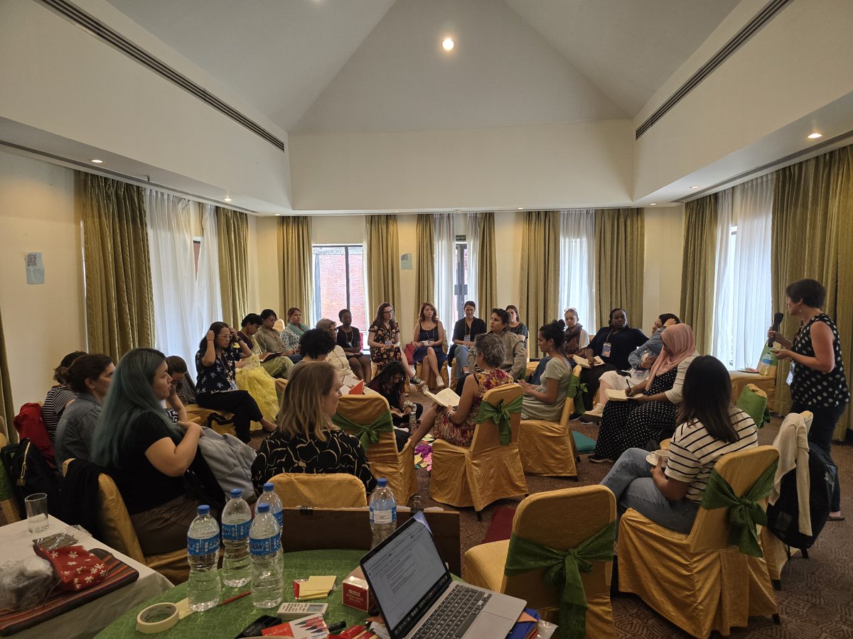WHRDIC's tweet photo. The WHRDIC is embarking on a new journey. Around 40 members gathered in Kathmandu to translate its new vision into meaningful action!

📢@worecnepalorg @WGNRR @apwld @AWID 
@BAOBABRights @FRIDAfund @FrontLineHRD 
@whrdmena @WLUML @TheWIPCentre @UrgentAct @NobelWomen @forum_asia https://t.co/hIR9KswFN0