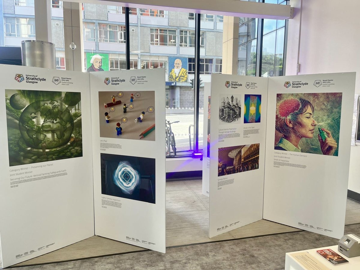 StrathImages's tweet image. The Images of Research exhibit has now been moved to the Technology & Innovation Centre!🙌
Head down to the TIC reception and have a look at this years Images 📸@UniStrathclyde
Don't forget to choose your favourite image in the peoples choice award shorturl.at/ckIT4 🏆