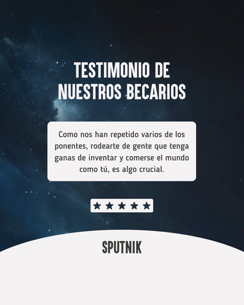 En Sputnik, creamos una comunidad donde la pasión y la innovación se encuentran.

#DespegaHaciaElFuturo🚀