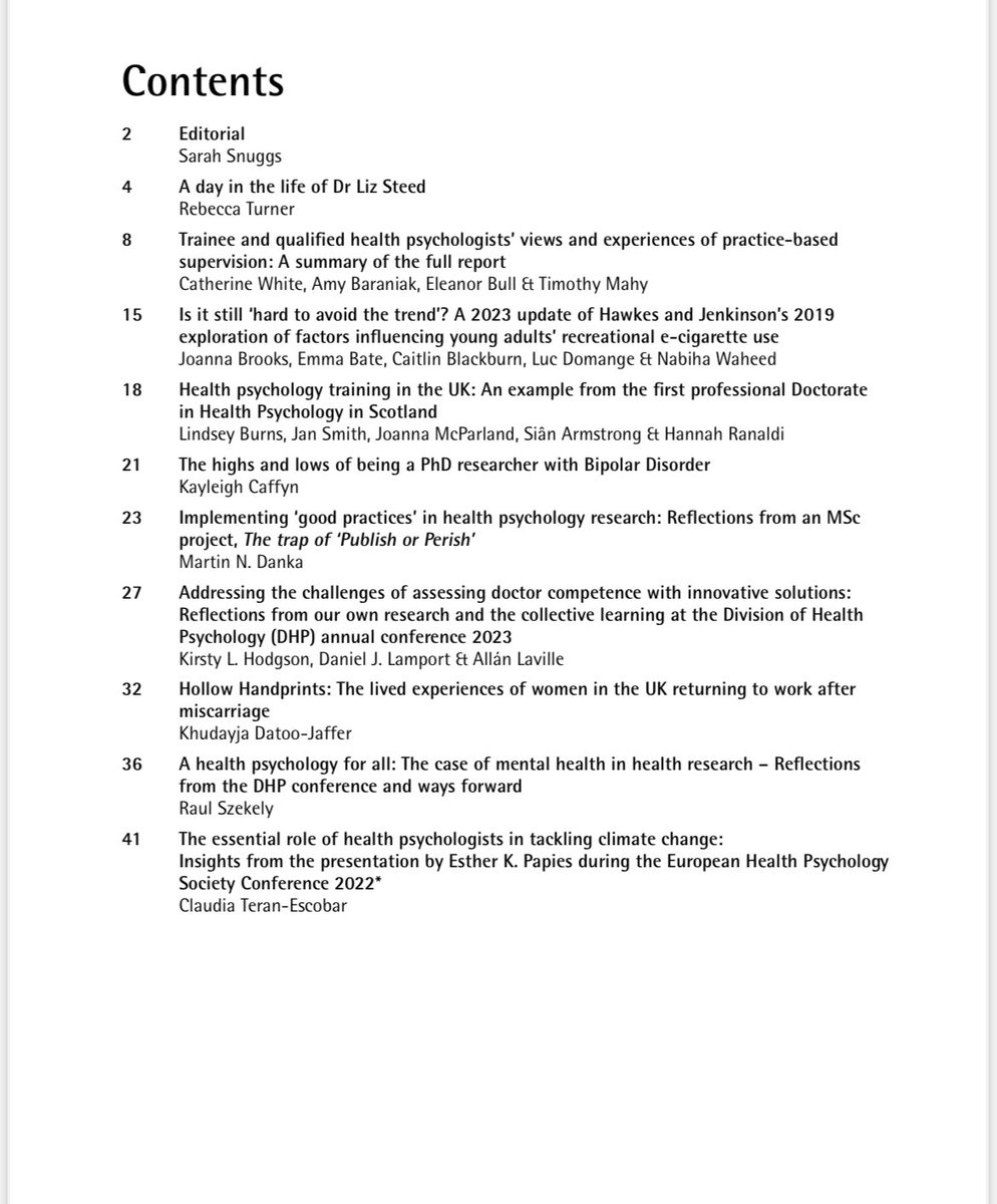 Excited to see that our article on supervision in Health Psychology (a consultancy project I worked on for the ProfDoc) has now been published in the latest Health Psychology Update 😊

You can read the full article here: explore.bps.org.uk/content/bpshpu…