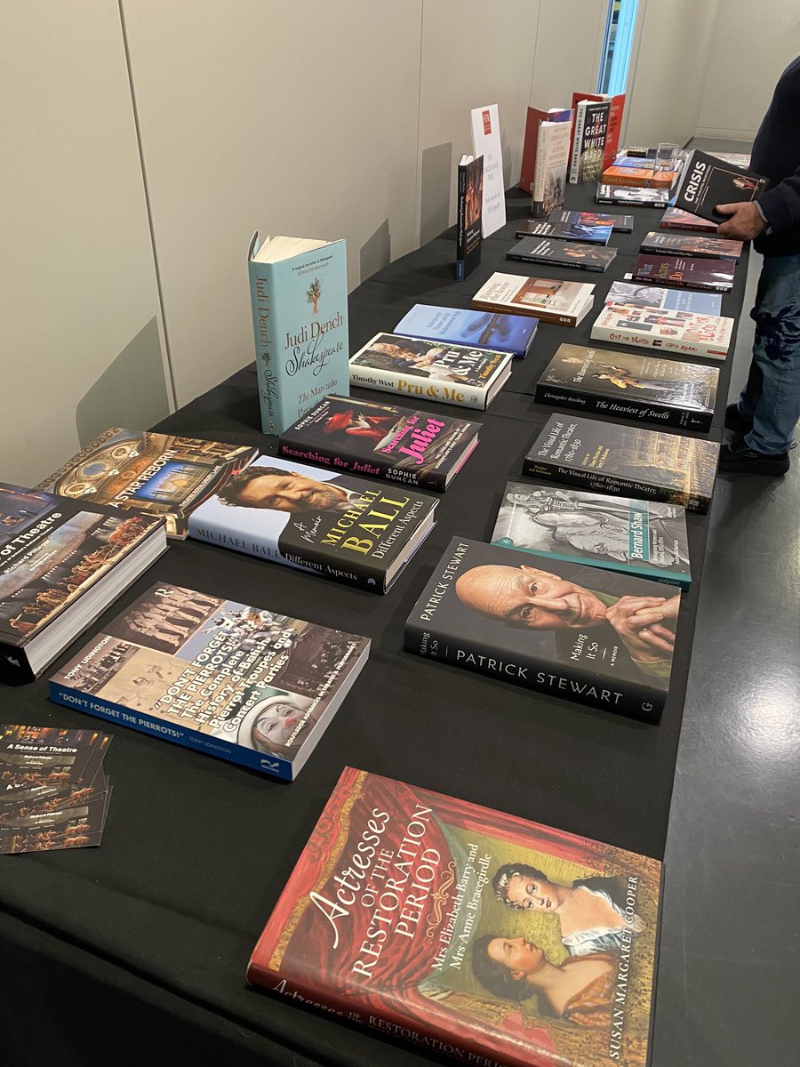 Great to see <a href="/SueCooperBridge/">Susan Margaret Cooper - Author & Researcher 📜</a>’s book about two great Restoration actresses on the table at the Theatre Book Prize <a href="/Sadlers_Wells/">Sadler's Wells</a>. 📚