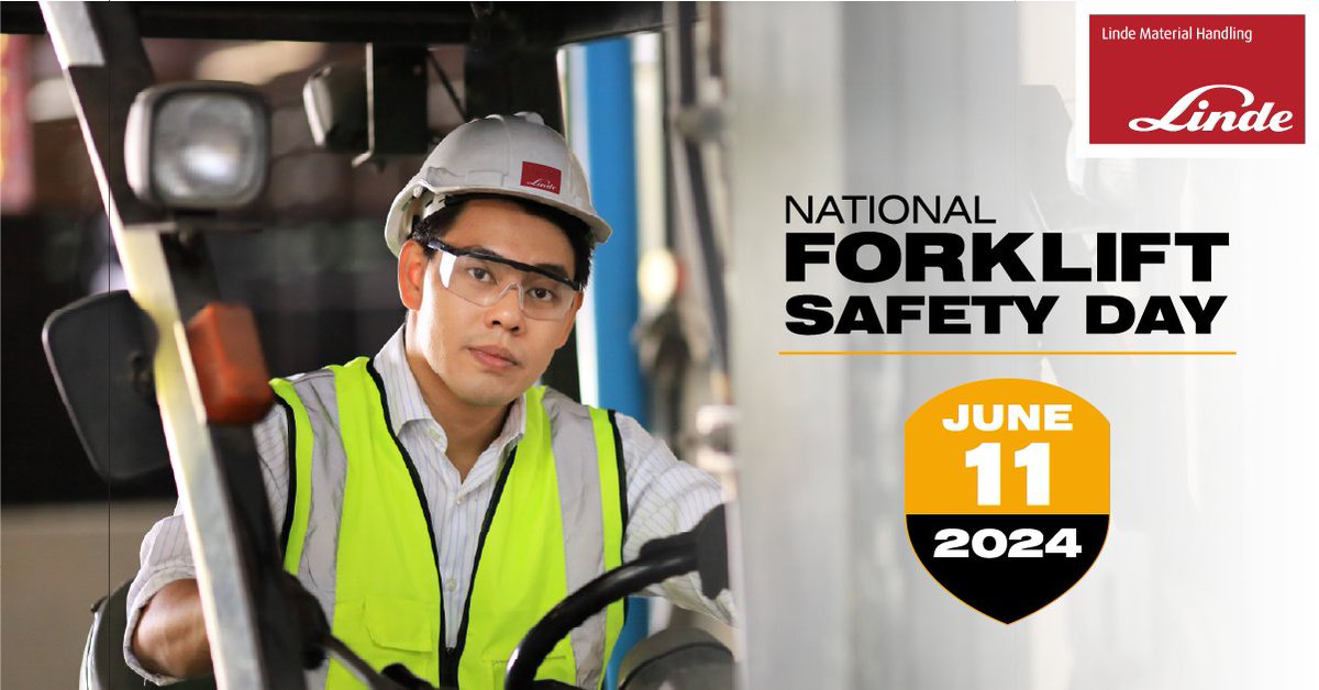 Today is the 11th Annual National Forklift Safety Day! 

We hope today inspires everyone to prioritize #safety in every organization by fostering awareness and best practices in daily operations.

#WeKeepTheWorldMoving #NFSD #ForkliftSafety #NationalForkliftSafetyDay