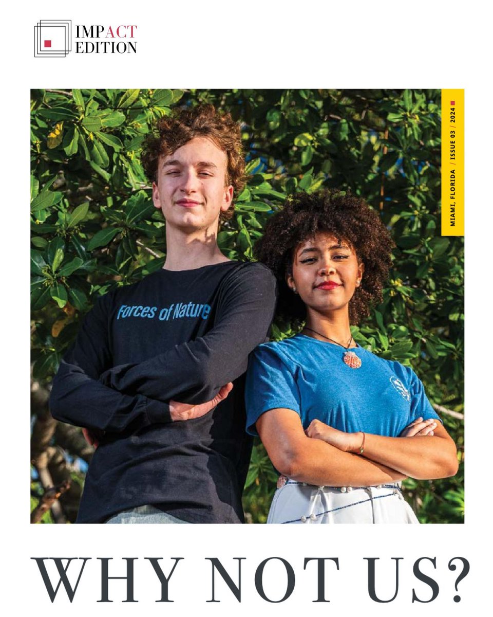 Miami Waterkeeper (@miamiwaterkpr) on Twitter photo The <a href="/ImpactEdition/">IMPACT.EDITION</a> magazine published an inspiring article on today’s young activists, featuring our own Junior Ambassador, Jamora Arroyo-Jefferson! ⭐ The <a href="/ImpactEdition/">IMPACT.EDITION</a> magazine published an inspiring article on today’s young activists, featuring our own Junior Ambassador, Jamora Arroyo-Jefferson! ⭐