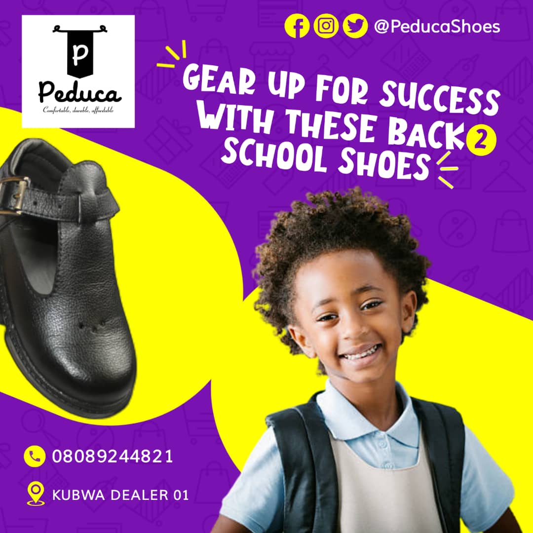 PeducaShoes's tweet photo. Peduca Shoes is your one-stop-shop for school footwear in #Kubwa. Quality, comfort, and affordability—experience it all with us. Call 08089244821 for details. #BackToSchool #KubwaFashion #Abuja https://t.co/W9eMJh3zJN