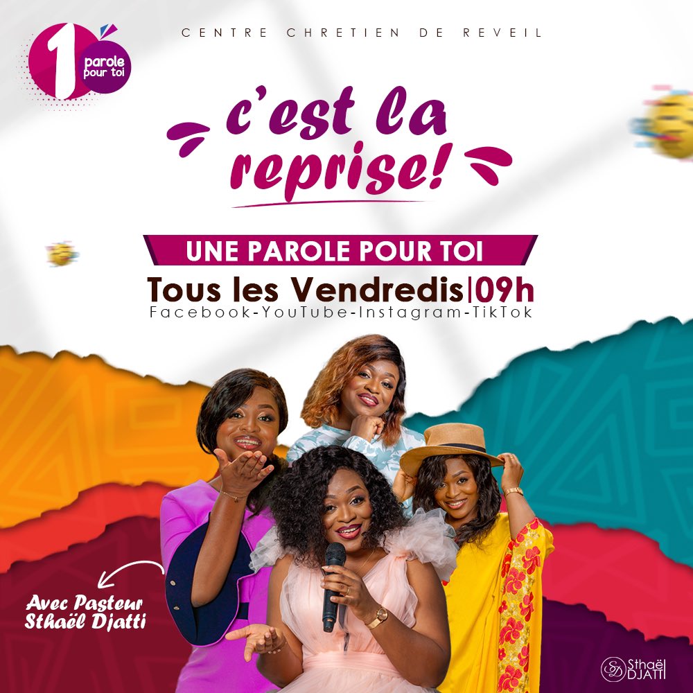 SthaelDjatti's tweet photo. Alors? Nous vous avons manqués😉?
Après 6 mois d’absence, votre rubrique préférée est de retour!
Retrouvez-moi dès ce Vendredi à 09h00 pour la reprise de notre série vidéo UNE PAROLE POUR TOI
Par la grâce de DIEU, nous serons encore bénis et édifiés par Sa Parole
#uppt https://t.co/r4ulX7keOQ