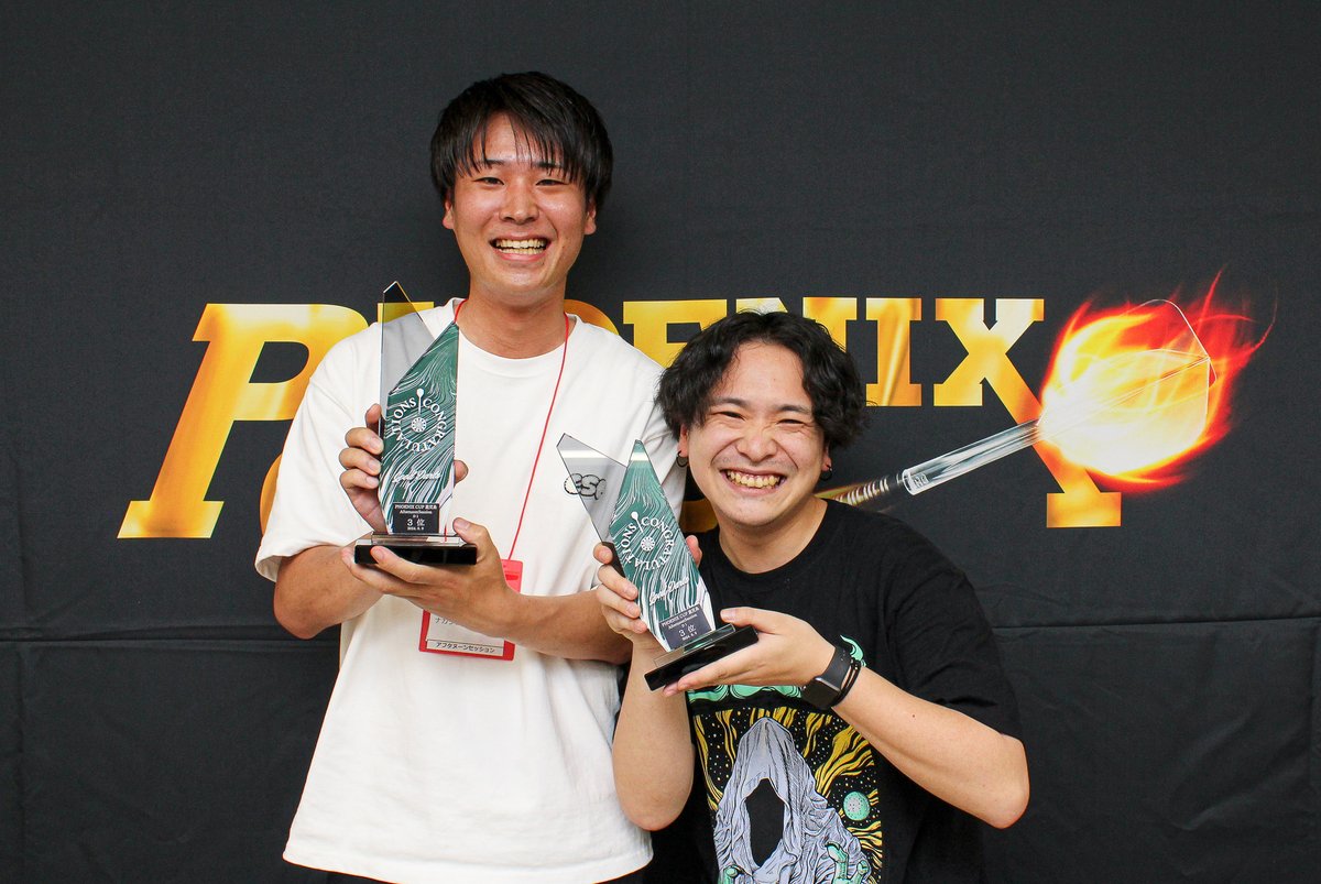 Darts_Topics's tweet photo. 3位
ソノダ チヒロ
【コメント】
うぃ～～しピヨりました♡

ナガツナ コウキ
【コメント】
初出場で入賞嬉しいです！

〈鹿児島県 Creed〉 https://t.co/ewABDNq7i0