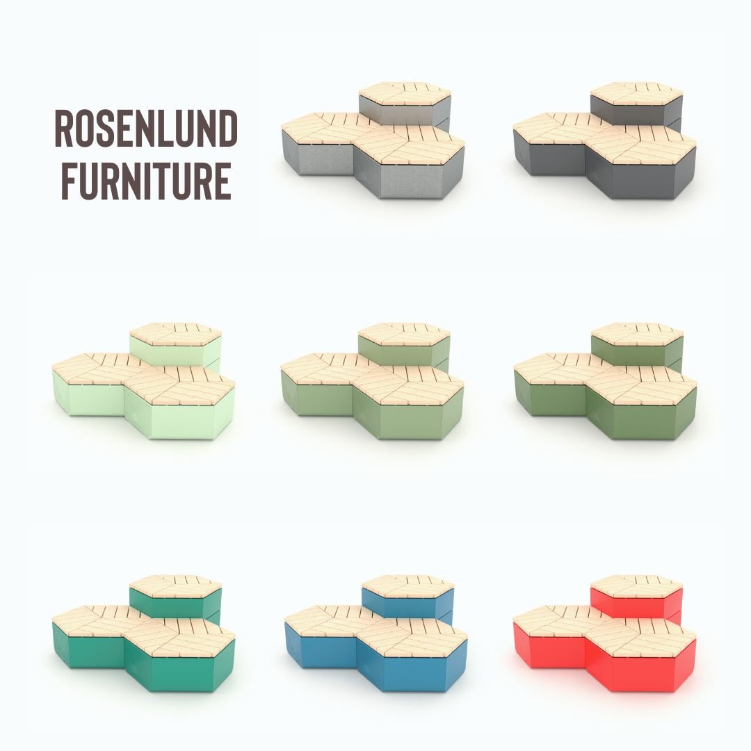 We've got eight shades of Rosenlund furniture, the only thing you have to do is choose! Galvanized, gray, blue, red, and four different greens – talk about options! 🎨

Which one is your favorite? Let's see if we can match your personality to your preferred shade.