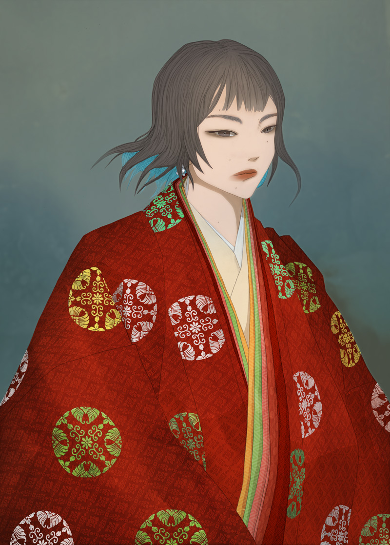 「平安装束を着た女性 」|ムスメミユキのイラスト