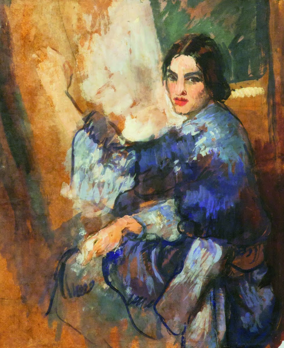 Indian-Hungarian painter Amrita Sher-Gil's self-portrait while studying in Paris, 1930s #WomensArt