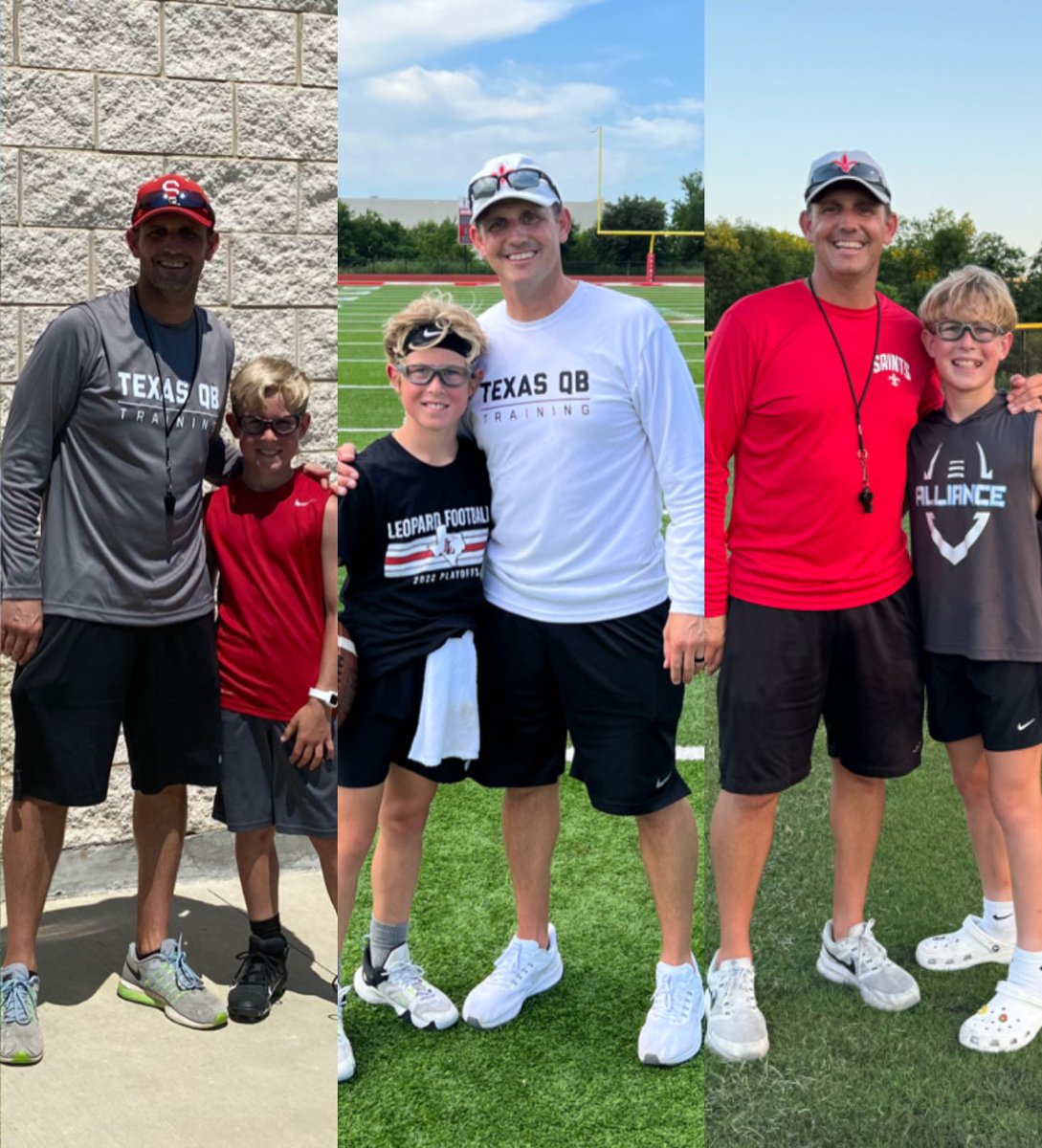 peyton_penn2030's tweet photo. Great experience at the Texas QB camp again last weekend! Enjoyed working with coaches @jlovvorn7 @_MDT1 @Sway_Preza2 and @leopardfootball legend @carsoncollins07 https://t.co/eP69885Y9Y