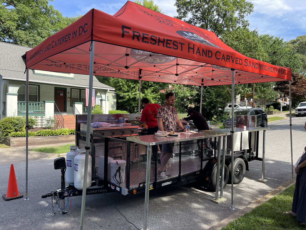 We rolled out our new trailer this weekend, now MGM can come to you!  Catch us <a href="/BBQinDC/">33rd Annual Giant National Capital BBQ Battle</a> making the same sandwiches you know and love June 22 and 23!  And book us for your event by emailing orders@mgmroastbeef.com