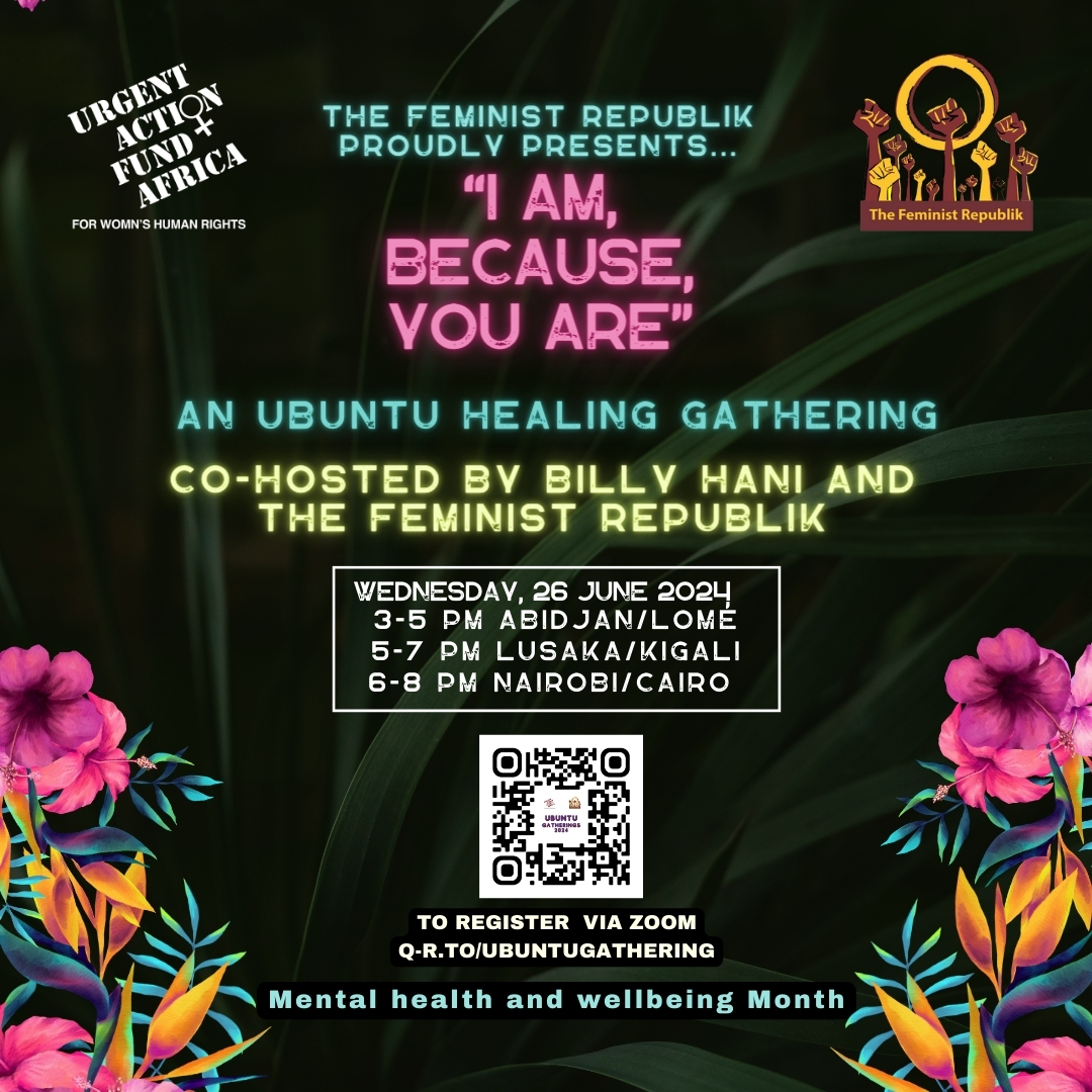 𝐔𝐁𝐔𝐍𝐓𝐔 𝐇𝐄𝐀𝐋𝐈𝐍𝐆 𝐆𝐀𝐓𝐇𝐄𝐑𝐈𝐍𝐆𝐒 𝐀𝐑𝐄 𝐁𝐀𝐂𝐊 !

𝟐𝟔 𝐉𝐮𝐧𝐞, 𝟏𝟗 𝐉𝐮𝐥𝐲, 𝟐𝟐 𝐀𝐮𝐠𝐮𝐬𝐭, 𝟏𝟗 𝐒𝐞𝐩𝐭𝐞𝐦𝐛𝐞𝐫, 𝟏𝟕 𝐎𝐜𝐭𝐨𝐛𝐞𝐫 𝐚𝐧𝐝 𝟐𝟏 𝐍𝐨𝐯𝐞𝐦𝐛𝐞𝐫
3-5 pm GMT (Abidjan/ Lomé)
5-7 pm CAT (Lusaka, Kigali)
6-8 pm EAT (Nairobi/ Cairo)

We