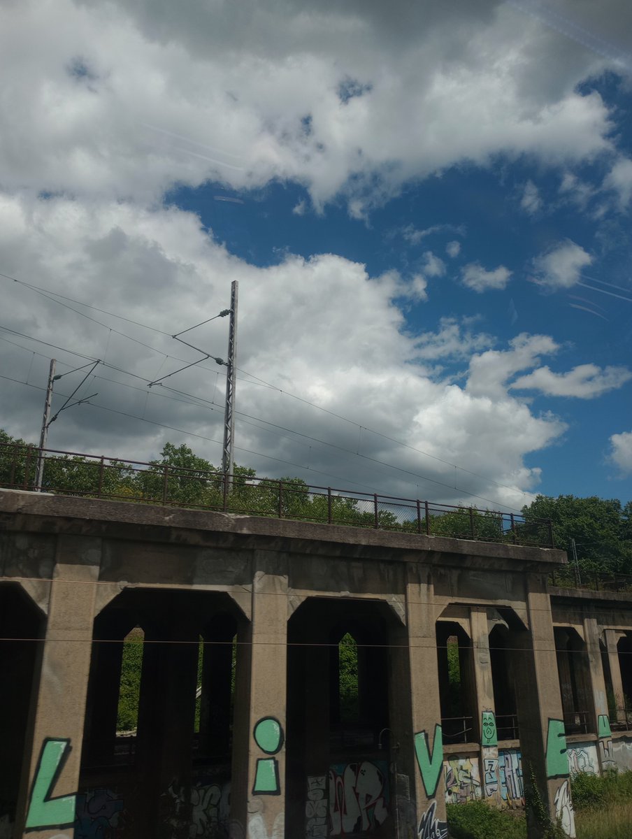Sparrersway's tweet photo. Just now. #viewfromthetrain https://t.co/qtqZo6Nprq