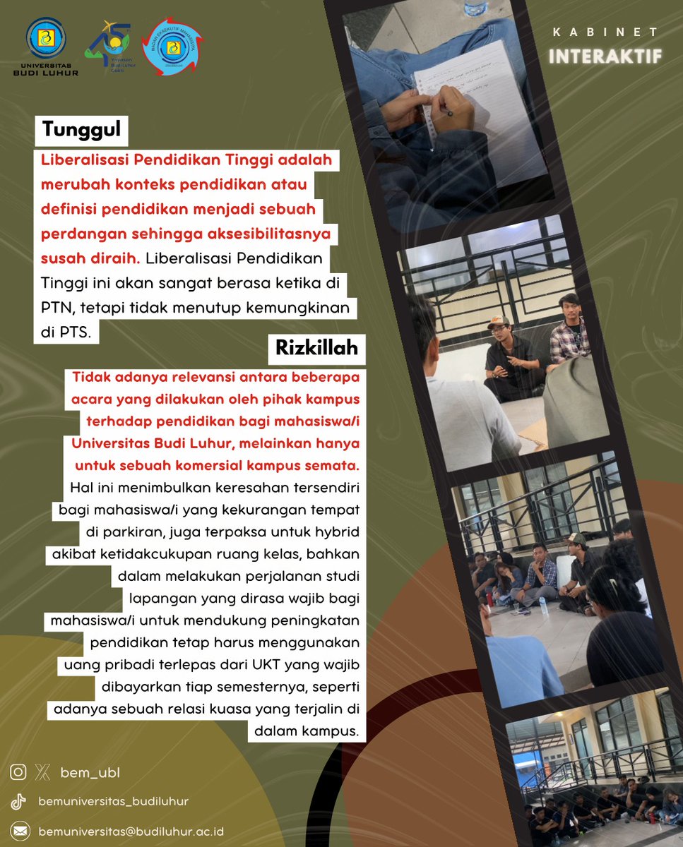 BEM Univ Budi Luhur tweet media