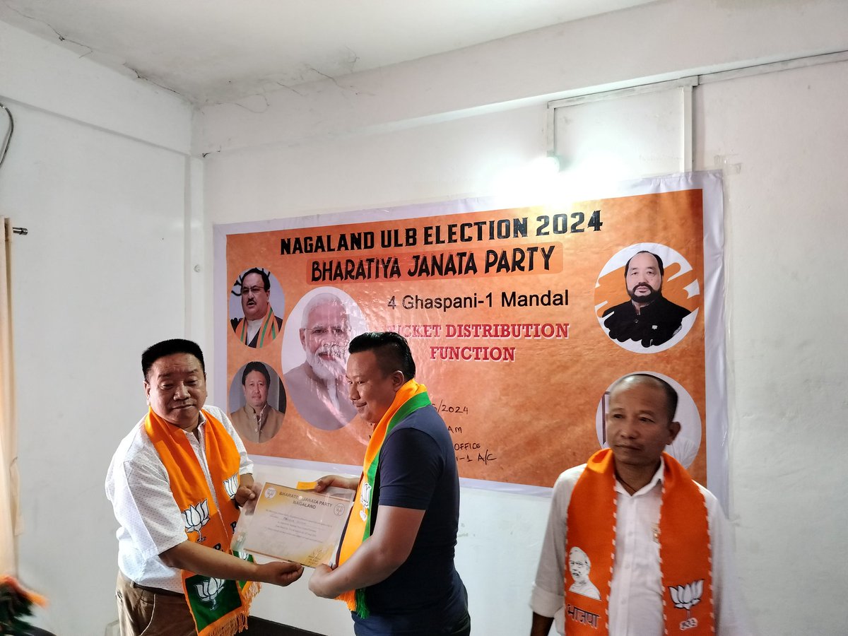 BJP makes headway in the Nagaland ULB elections with two <a href="/BJP4Nagaland/">BJP Nagaland</a> candidates emerging victorious. 
Heartiest congratulations to Smt. Visheli Zhimo of Ward-1 and Shri Kakheka Zhimomi of Ward-9 under Niuland Town Council for being elected uncontested! Their victory reflects