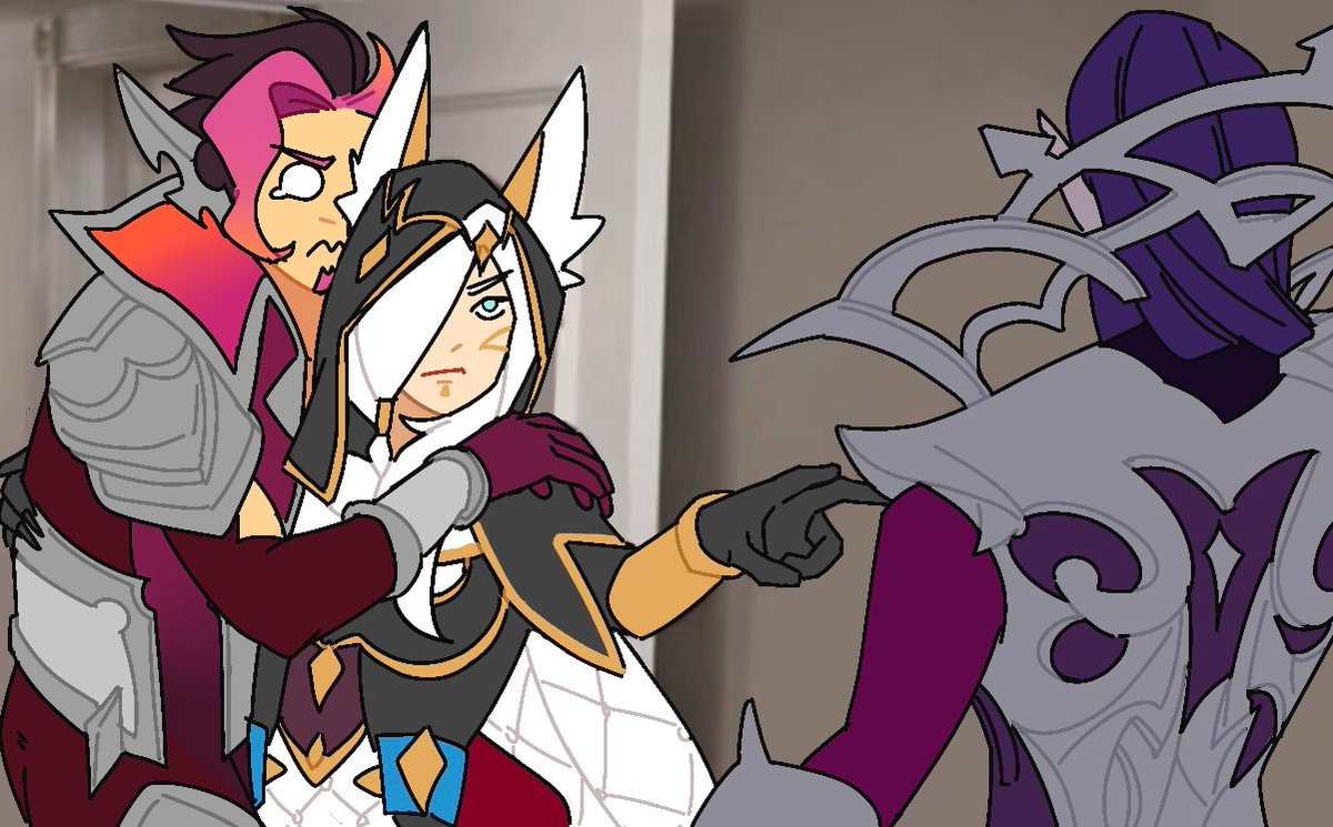 #xayah#rakan
#LeagueOfLegendsFanArt

Why is the world trying to keep them from being together？！😡