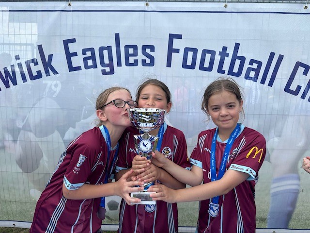 Team_BGS's tweet photo. Congratulations #BGSYear5 Maddy Apps, Bella Maslin & Elsie Cook who were part of the winning Woburn & Wavendon U10 Football Team in the Flitwick Eagles Football Tournament in half term. They played against teams from Bedfordshire & Hertfordshire in some very challenging gamesโฝ๏ธโญ๏ธ https://t.co/fhZykjUcGq