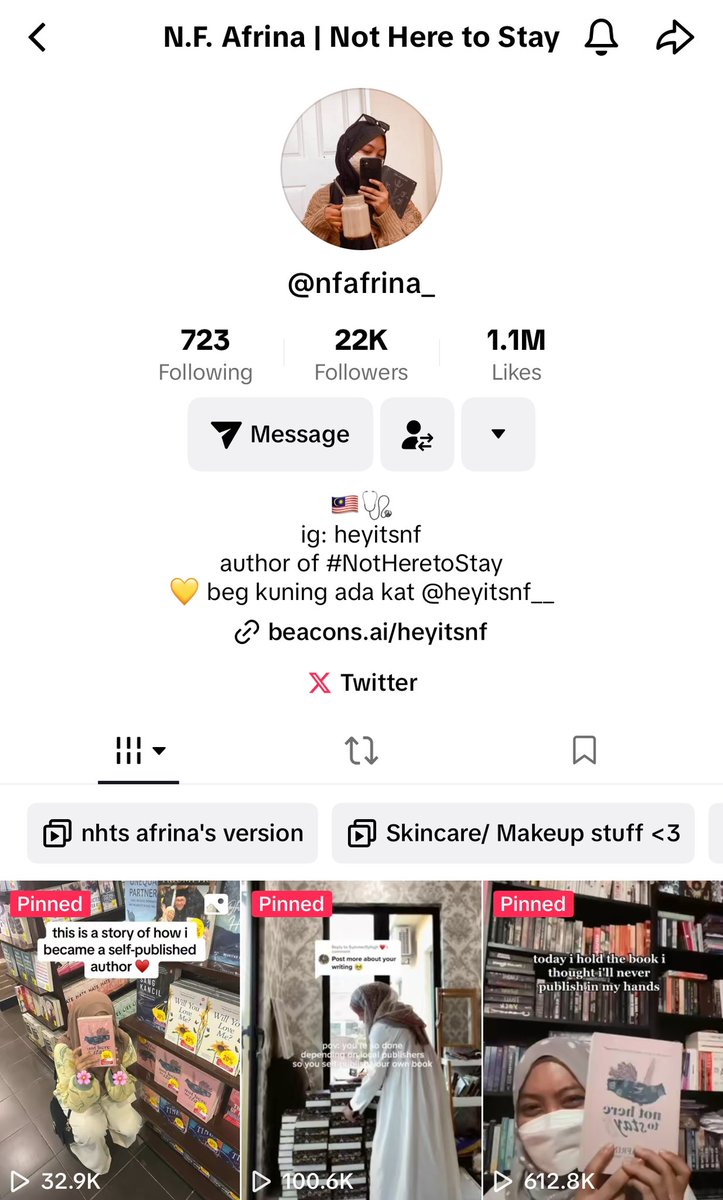 heyitsnf's tweet image. p.s. I will be publishing my 3rd book later this year in sya Allah so in case you're interested to follow this journey, here is my Tiktok &amp;amp; Instagram

🌹 Tiktok: tiktok.com/@nfafrina_?_t=…

♥️ Ig: instagram.com/heyitsnf