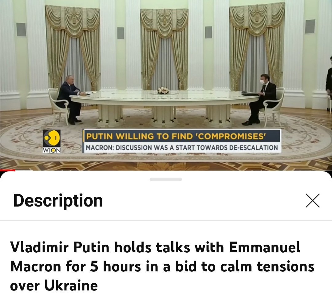 KinwonderlandK's tweet image. Russians leaders are real CROOKS, ill-mannered and ruthless. No doubt to understand Macron after 2 yrs hard effort to negotiate for PEACE with these morons NO HOPE at all. That&apos;s why he has to 
switch from dove to hawk on Russia&apos;s invasion of Ukraine.  #stopRussiaaggression