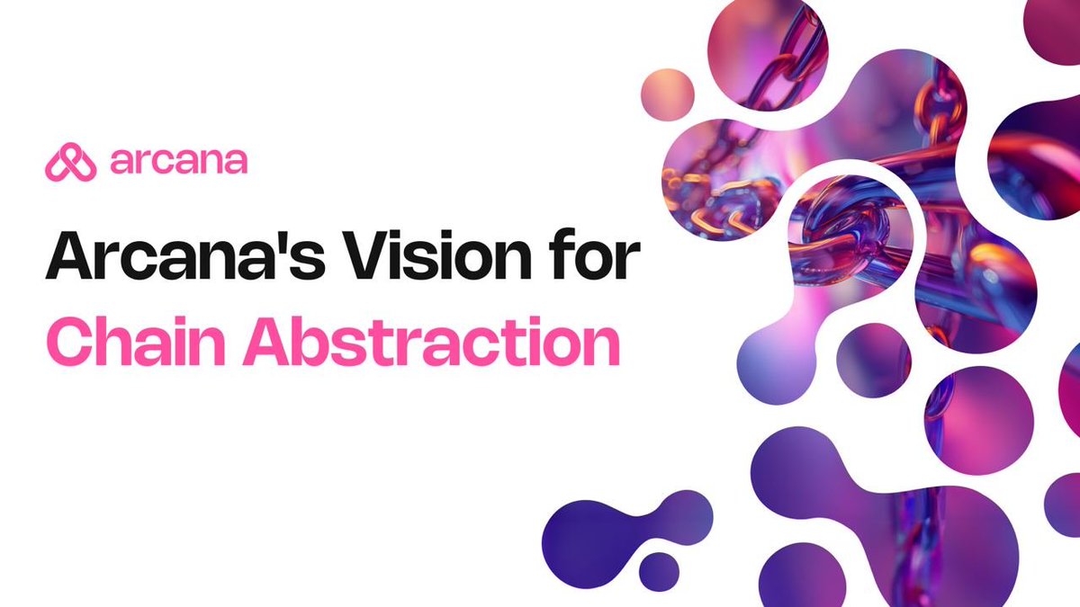dili petani (@dilipetani) on Twitter photo Chain abstraction is a pivotal concept in Web3 aimed at simplifying and unifying interactions across different blockchain networks.
Bullish for $XAR <a href="/ArcanaNetwork/">Arcana Network</a> Chain abstraction is a pivotal concept in Web3 aimed at simplifying and unifying interactions across different blockchain networks.
Bullish for $XAR <a href="/ArcanaNetwork/">Arcana Network</a>