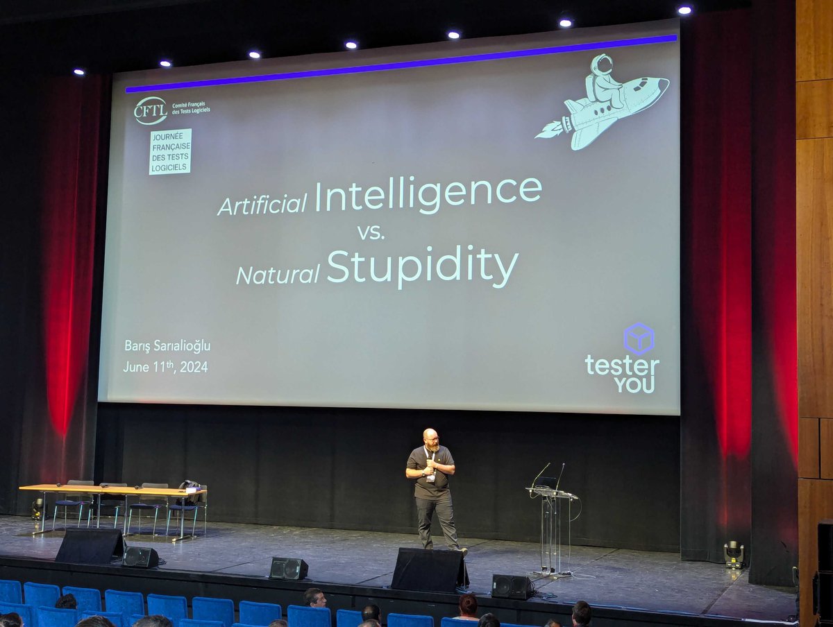 DeezerDevs's tweet photo. 📸 Deezer's QA team is attending the #JFTL today in Paris!
This year's conference is all about the evolution of the tester's role, which becomes more and more cross-sectoral and multi-skilled, and involves both AI and modeling.
#JFTL2024 #SoftwareTesting https://t.co/oVbtUZZmNt