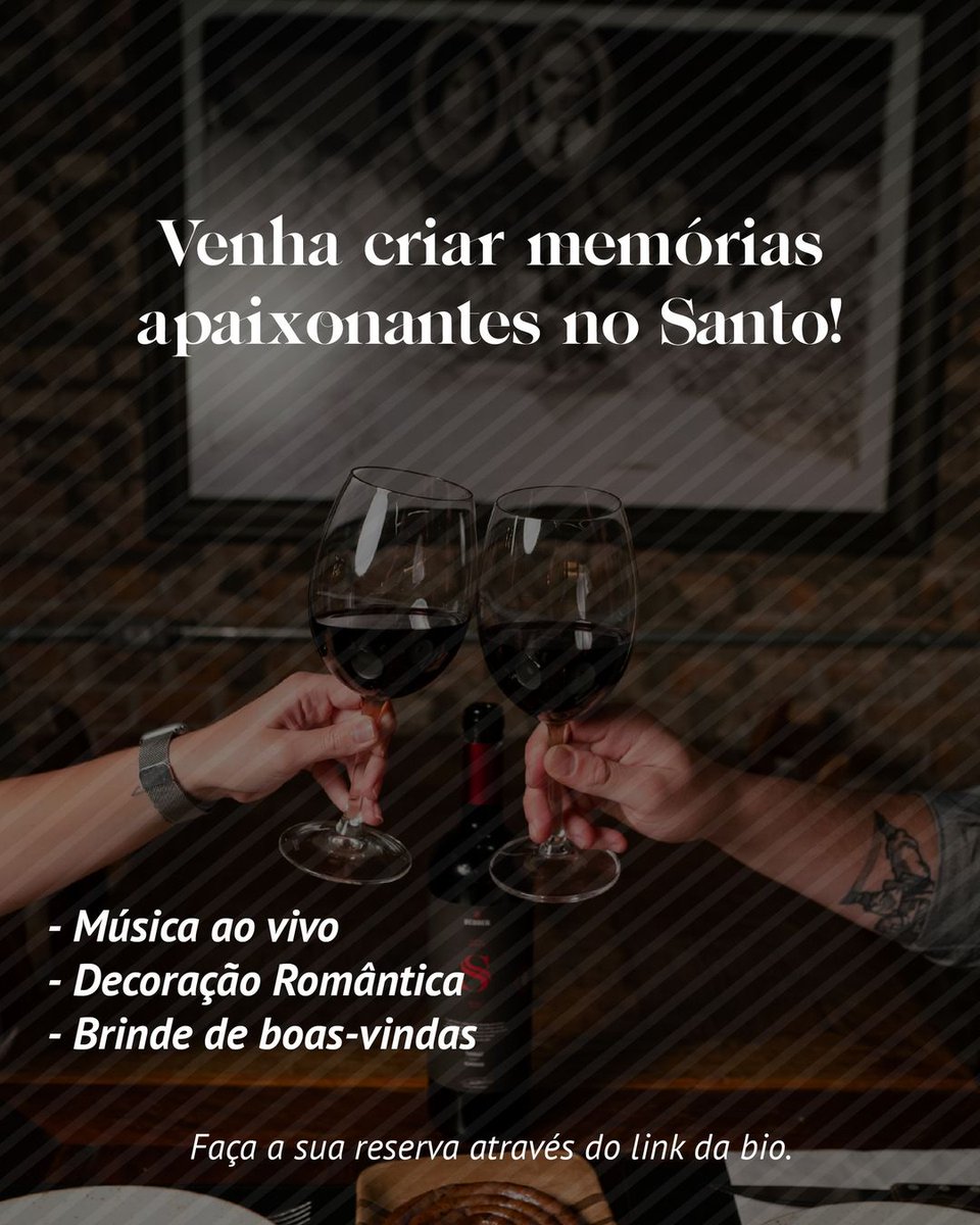 Restaurante Santo Antônio
Dia dos Namorados! Convidamos você e sua cara-metade para uma noite inesquecível na Churrascaria Santo Antônio.
Preparamos uma experiência especial para tornar essa data ainda mais romântica e memorável.
restaurantesantoantonio.com.br
facebook.com/churrascariasa…