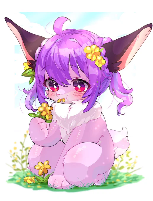 今日は天気が良かったから夢ちゃんとお散歩をした。夢ちゃんの好きな黄色のお花が咲いているとこに連れてってやったら突然お花を食べ出してビックリしちゃった…でも、もひもひお花食べる夢ちゃんが可愛かったから優勝 