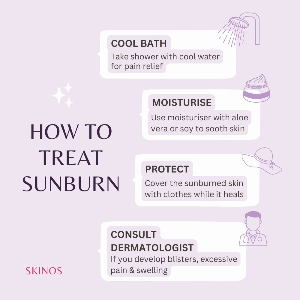skinosclinic's tweet image. Protect your skin like a pro this summer with these essential sunburn prevention tips. Learn how to stay safe under the sun and keep your skin healthy all season long. ☀️🌿 

#SunSafety #SkinCareTips #SummerProtection #HealthySkin #Skinos #Skincare #Dermatologist #DrShrutiGupta