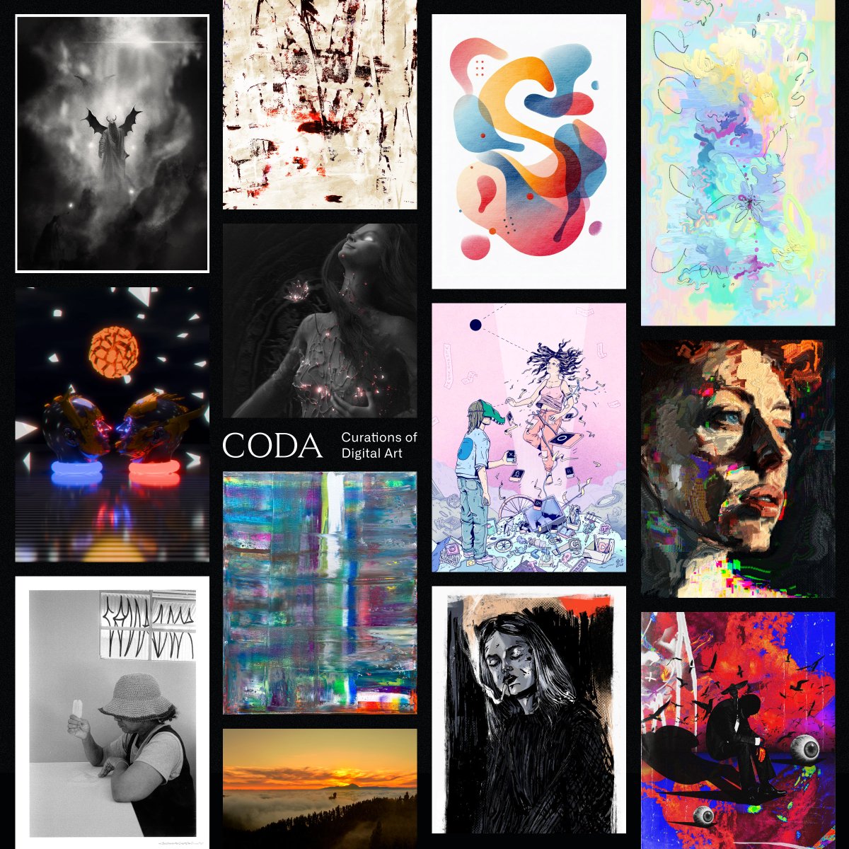 Select artworks from CODA XVII - CONVICTION are still available!

If you missed out, you still have a chance to collect, listen to the space, and visit our exhibition.
All links are in our pinned tweet🖤