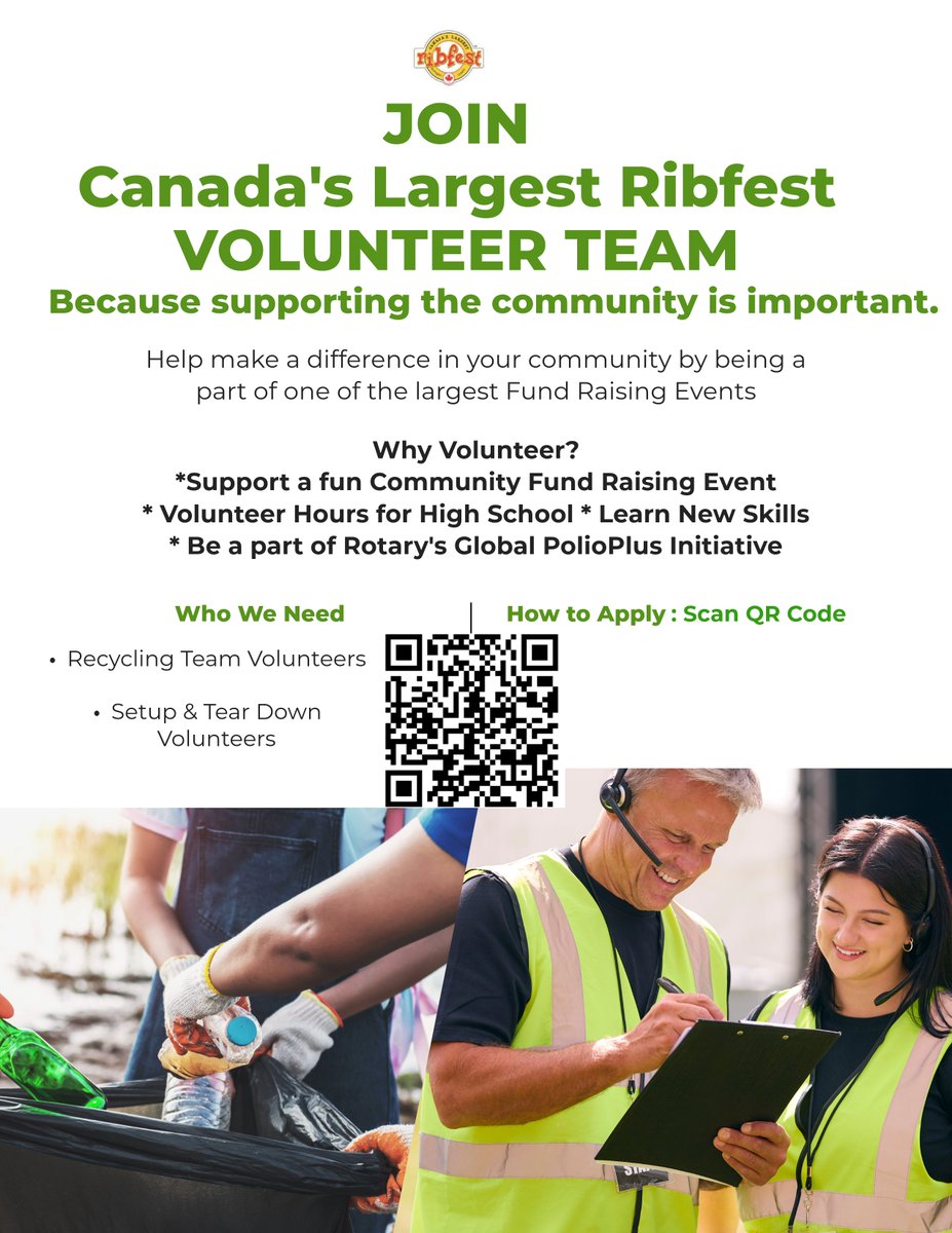 HaydenHuskies's tweet photo. Volunteer Opportunity at RIBFEST.  See flyer below. https://t.co/ls0QW6altX