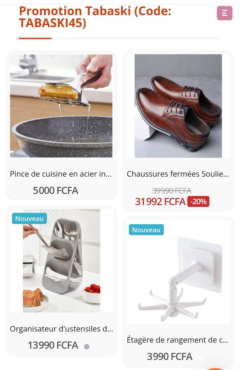 Grande promo #Tabaski 20% de réduction sur une collection de produits sélectionnés pour rendre la fête plus belle avec le code promo TABASKi45  ! #Nankaro #Nankarii #Niger